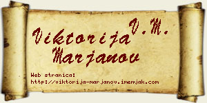 Viktorija Marjanov vizit kartica